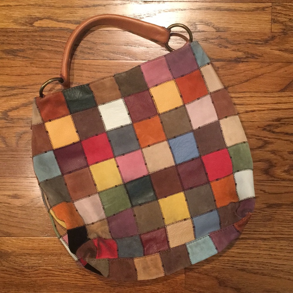 Lucky Brand patchwork hobo bag